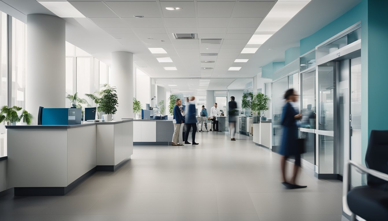 Patient discussing health concerns with a healthcare professional in a clinic